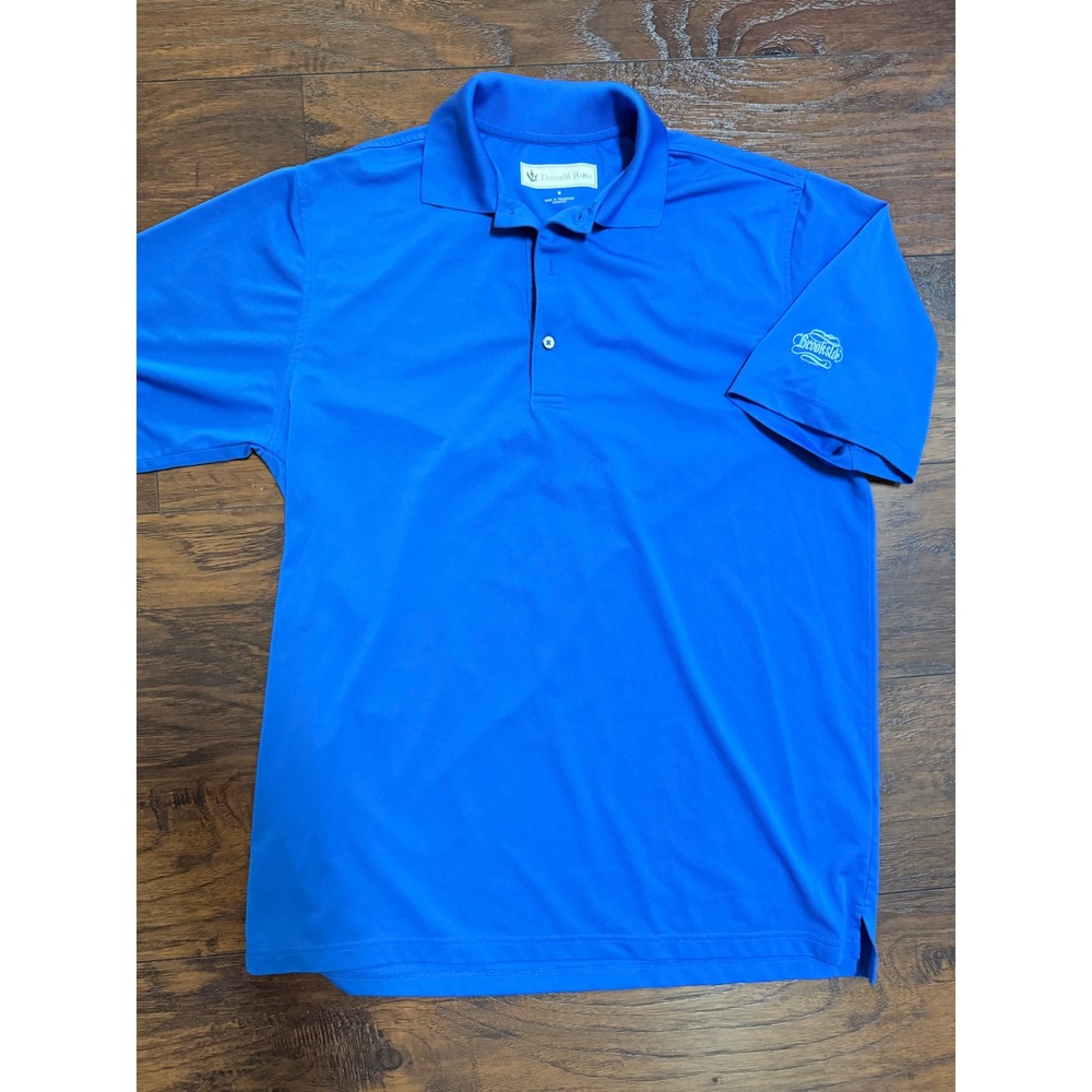 Donald Ross Mens Royal Blue Brookside Golf Polo Shirt Short Sleeve Size‎ Medium